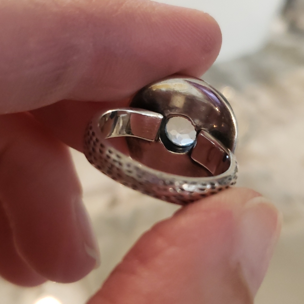 silver ring 7.5 size - Picture 3 of 4